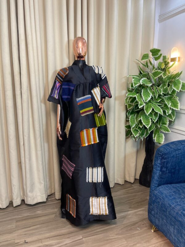 Kaftan Bubu with Aso-oke Patches