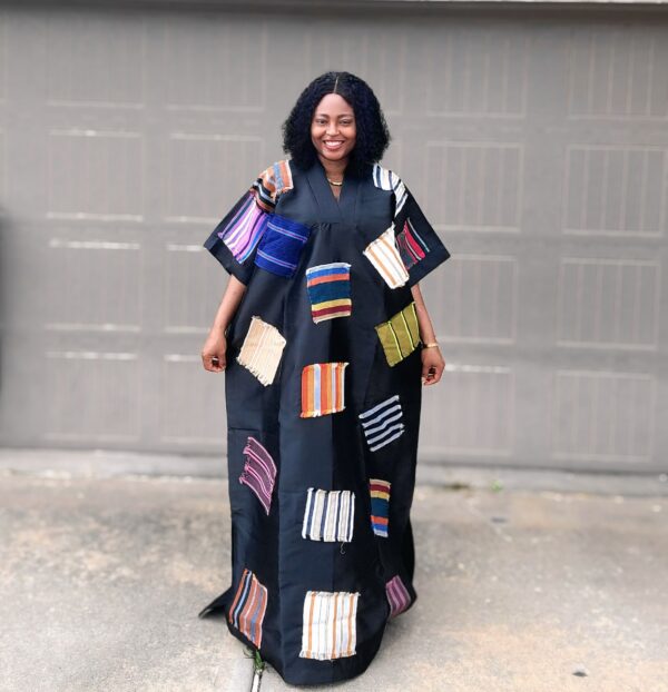 Kaftan Bubu with Aso-oke Patches