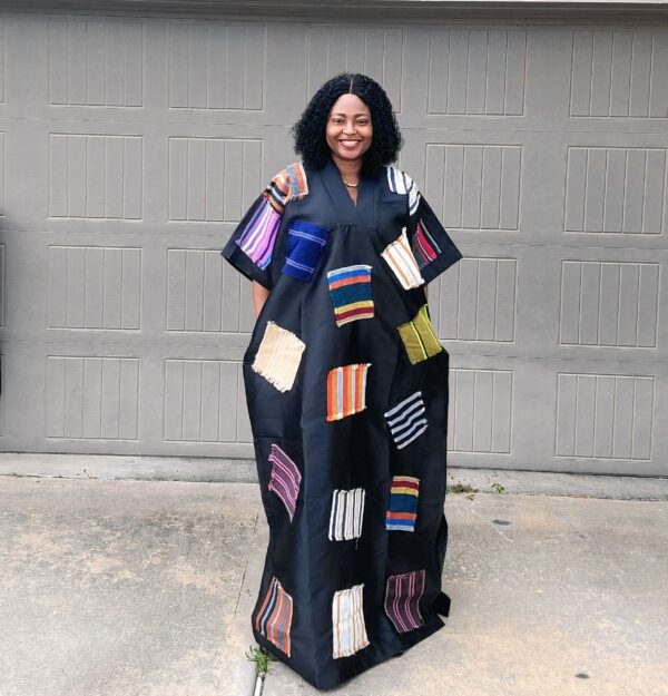 Kaftan Bubu with Aso-oke Patches