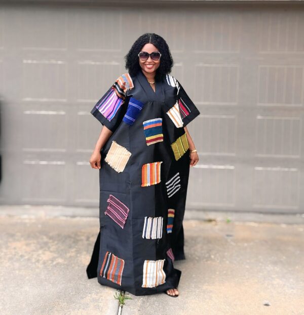 Kaftan Bubu with Aso-oke Patches