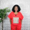 Red Two Piece Set