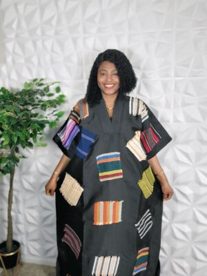 Kaftan Bubu with Aso-oke Patches