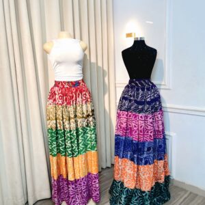 Adire /carribean skirt- 
One size fits all