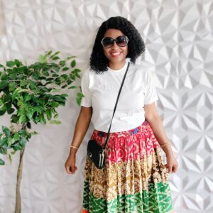 Adire /carribean skirt- 
One size fits all