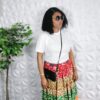 Adire /carribean skirt- 
One size fits all