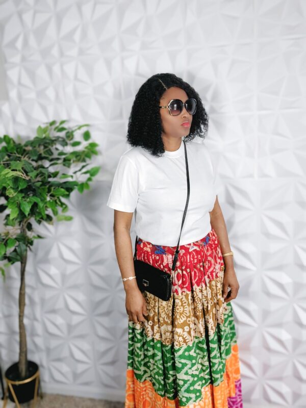 Adire /carribean skirt- 
One size fits all