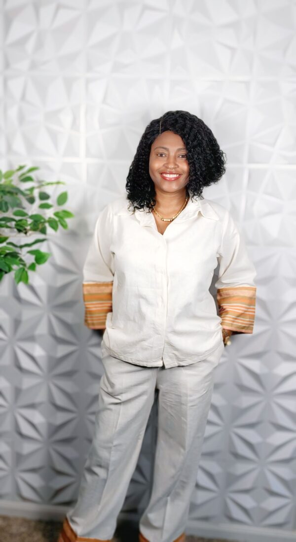 Two Piece Pants and Shirt x Aso-oke